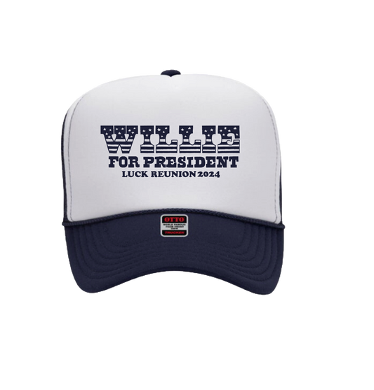 Willie For President Trucker Hat
