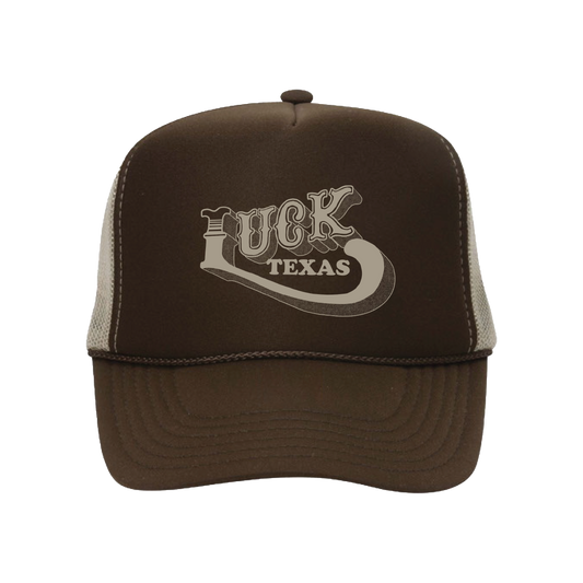 Luck Texas Trucker Hat - Brown *PRE-ORDER*